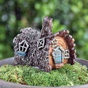 Fiddlehead Micro Mini -Fairy House -Woodland Log Cottage