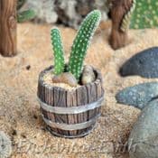 Fiddlehead- Miniature Garden Barrel Planter