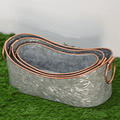 Galvanised Bath Tub Planter -  31cm Wide