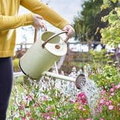Galvanised Steel Country Cream Watering Can - 9L