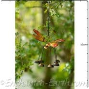 Garden Tinkling Bells - Dragonfly in Orange
