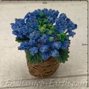 Gardeners World Handmade Miniatures - Colourful Plants in a Basket - 4 to choose from - 3cm