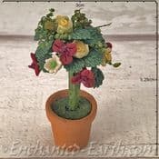 Gardeners World Handmade Miniatures - Standard Roses in a Terracotta Pot - 5cm