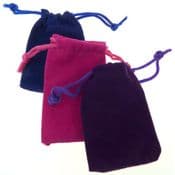 Gemstone Silk Lined Velvet Bag -Choose from 3 colours