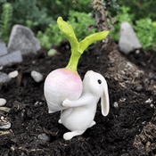 Georgetown - Fiddlehead Fairy Garden Bunny with Turnip
