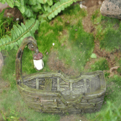 Georgetown Fiddlehead Fairy Garden  - Fairy Boat