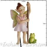 Georgetown - Fiddlehead - Swamp Fairy on a stake - Froggie and Flossy - 7cm