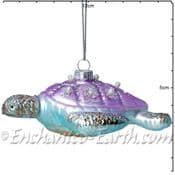 Gisela Graham - Magical Under The Sea Decorations - Glass Turtle