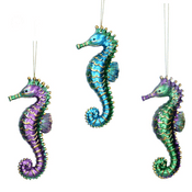 Gisela Graham - Underwater city of Atlantis - - Metallic  Seahorse - 3 colours to choose from