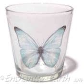 Glass Butterfly Votive