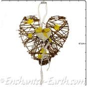 Hand crafted Rustic Wooden Heart - 22.5cm