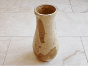 Handcrafted Large Teak Vase - 40cm tall