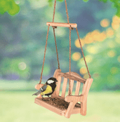 Hanging Garden Bench Bird feeder - 24cm