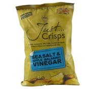 Just Crisps - UK Grown & Made  - Vegan Crisps - Sea Salt & Apple Balsamic Vinegar -   150g