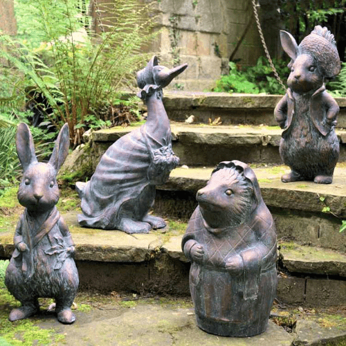 Bronze Beatrix Potter Peter Rabbit, Bronze Garden Statues Canada