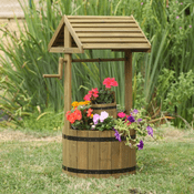 Large Garden Planter - The Magical wishing well - FSC wood - 100cm