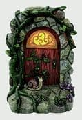 Large  Garden  Solar Fairy Door - with Cute Snail -  19cm