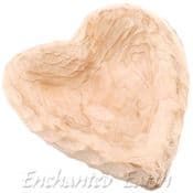 Large Hand Carved -Wooden Heart Bowl