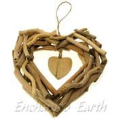 Large Hand made  Driftwood Heart