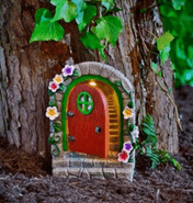 Large Magical Garden  Solar - LED Fairy Door - 20.5cm