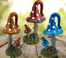 Large Magical Mushroom - Choose from 3 Bright Colours.