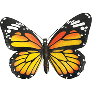 Large Metal Garden 3D Butterfly - Orange  24cm