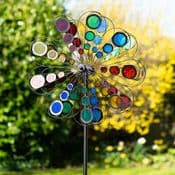 Large Metal Wind Spinner - Rainbow Reflections