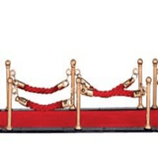 Lemax Village -Miniature Red Carpet-  Set of 7 pieces.