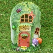Light up - Cabbage Cottage - Country Garden Fairy House - 17cm