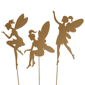 Metal Garden Fairies on  long stakes - Choose from 3 designs. - 49cm