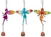 Metal Garden Flower Fairy Wind chime - Choose from 3 designs - 29cm long