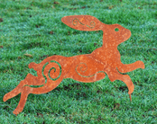 Metal Running Hare - 54cm