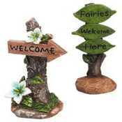 Mini Fairy Garden Sign - Two Styles to choose from