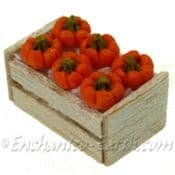 Miniature Crate of 6 Pumpkins