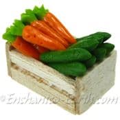 Miniature Crate of Carrots & Cucumber