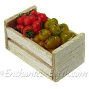 Miniature Crate of Potatoes & Tomatoes