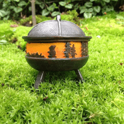 Miniature Garden - LED Light up Woodland Fire Bowl