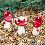 Miniature Garden Magical Mushroom  - Tea for two  - Table & Chairs