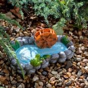 Miniature Garden MillPond wih Frog - 15cm
