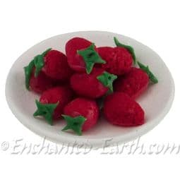 Miniature Plate of Strawberries