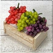 Miniature World - Crate of Fruit - Trio of Grapes - 3.5cm