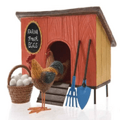 Miniature World - Plus Size Gift Set - The Chicken coop - 7 piece set