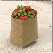 Miniature World - Strawberries in a bag - 2cm