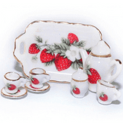 Miniature World - Strawberry Tea Set