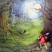 MoonGazer Fairy Greeting Card- ( Woodland Fairy Ring)