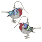 Mother of Pearl Robin Earings - Gift Boxed