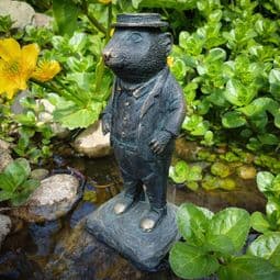 Mr Ratty - Antique Bronzed Resin  Garden Sculpture.