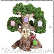 Mystical Fairy Garden Tree house with 4 Magical Doors - 22cm -