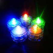 New  Colourful waterproof  Submersible bright Led  Tea light