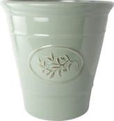 Olive - Recycled Plastic Garden  Planter - Pastel Green - 30cm